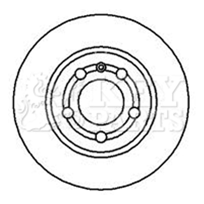 Genuine Key Parts KBD4183 Brake Disc Pair (Rear)