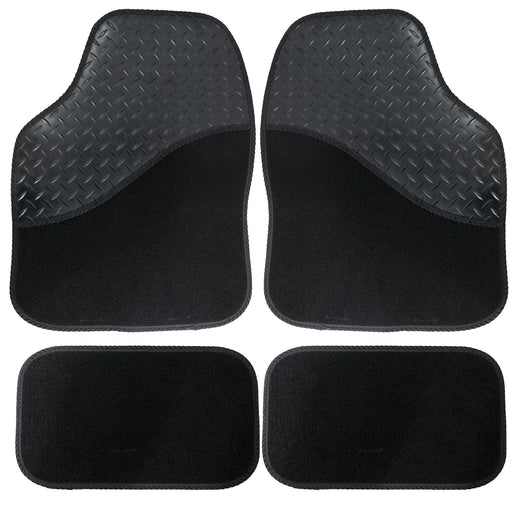 SS5117 Universal Car Carpet Floor Mats Set with Rubber Pad UKB4C  - Dynamic Drive