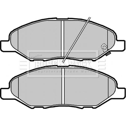 Genuine Borg & Beck Front Brake Pads fits Nissan Tiida 1.5dCi1.6 0907 BBP2269 Borg & Beck  - Dynamic Drive