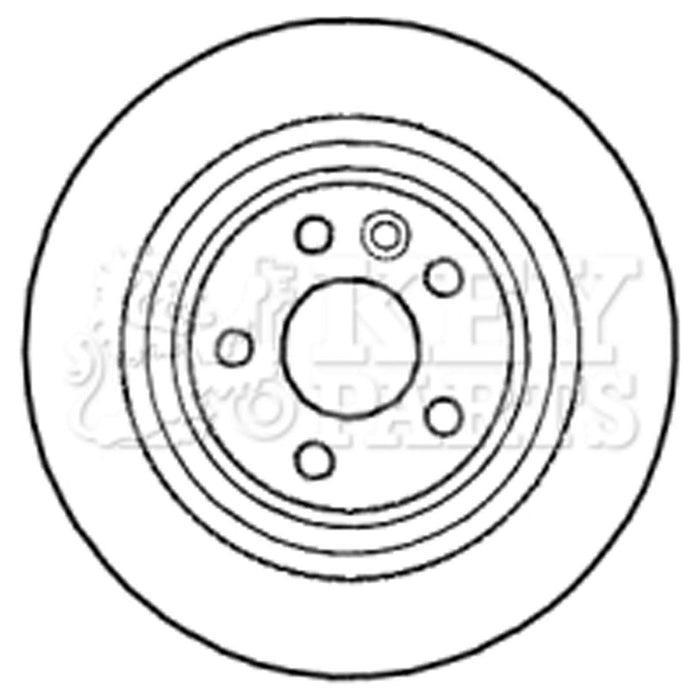 Genuine Key Parts KBD4587 Brake Disc Pair (Rear)