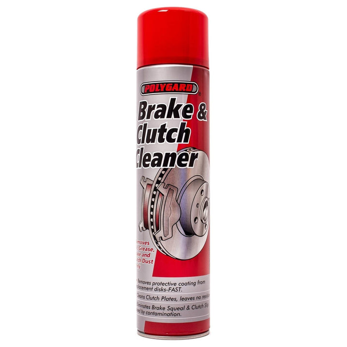 6 x Polygard Brake & Clutch Cleaner Removes Oil Grease Dirt Degreaser Spray 600ml