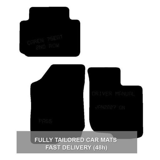 Tailored Rubber Mats fits Kia Rubberens Manual 5seats  2007 2008 2009 2010 2011 UKB4C  - Dynamic Drive