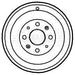 Genuine Borg & Beck Brake Drum fits Fiat Grande Punto 06 BBR7122 Borg & Beck  - Dynamic Drive