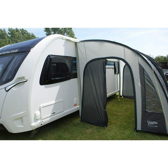 Leisurewize Ontario Ultimate Caravan Poled Porch Awning 390cm Charcoal 2022 Leisurewize  - Dynamic Drive