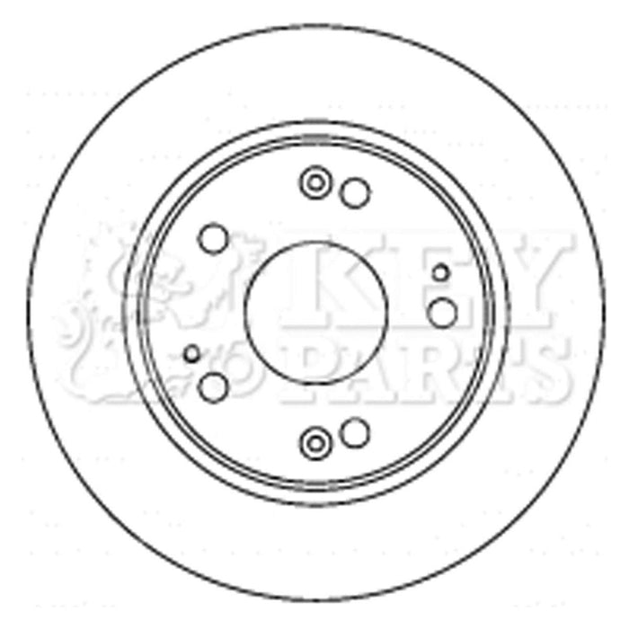 Genuine Key Parts KBD4520 Brake Disc Pair (Rear)