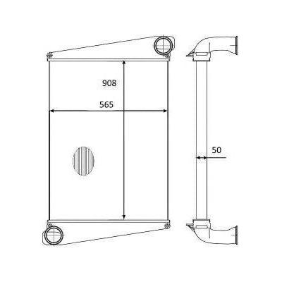 NRF Radiator fits Volvo 8700 B7 FL6 NRF  - Dynamic Drive