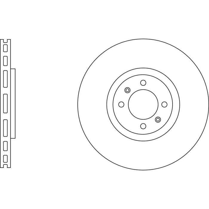 Apec Brake Disc Front Fits Citroen Ds3 Ds Peugeot 208