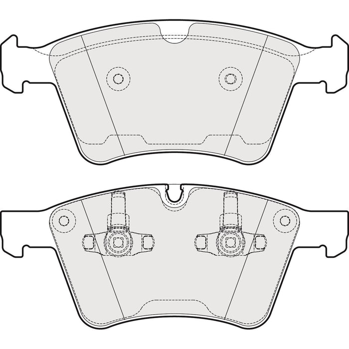 Genuine APEC Front Brake Discs & Pads Set Vented for Mercedes-Benz GL-Class