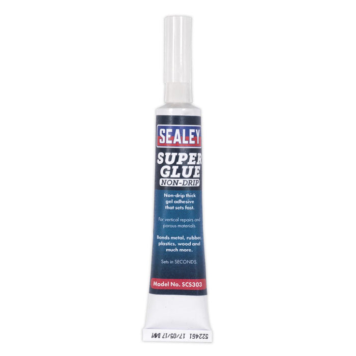 Sealey Super Glue Non-Drip Gel 20g SCS303S Sealey  - Dynamic Drive