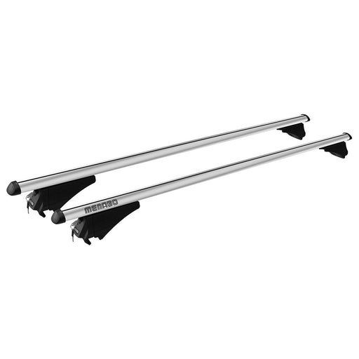 Aluminium Locking Roof Rack Cross Bars fits Vauxhall Mokka X with rails Menabo  - Dynamic Drive