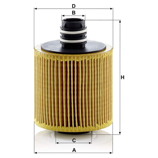 Genuine Mann Oil Filter for Giulietta HU8006Z Mann & Hummel  - Dynamic Drive