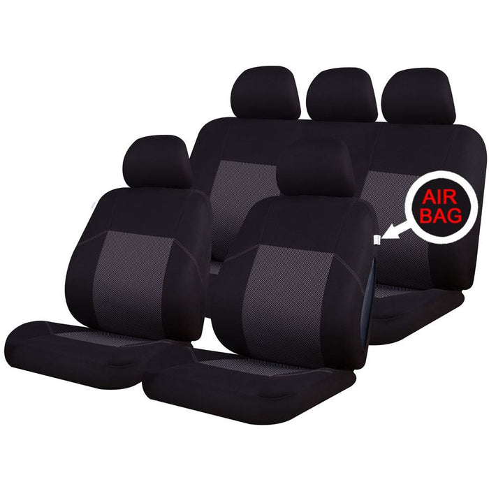 UKB4C Classic Full Set Front & Rear Car Seat Covers for Fiat Panda 04-On UKB4C  - Dynamic Drive