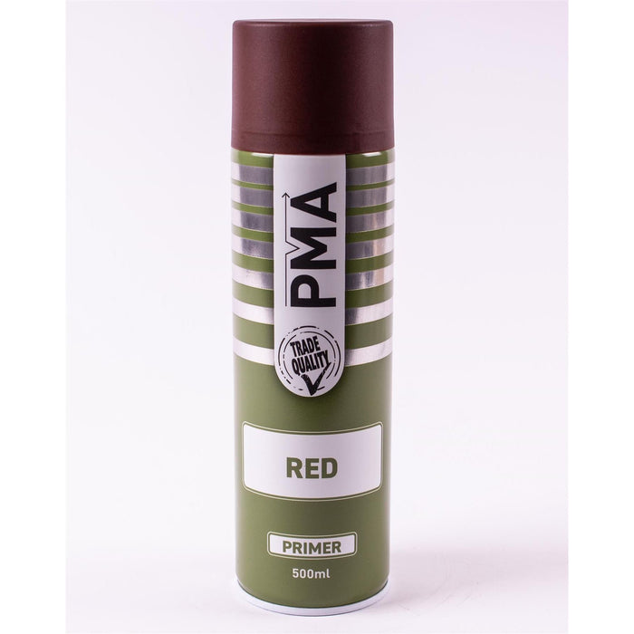 6 x PMA Tough Durable Primer Spray Paint - Red - 500ml PCPA1021