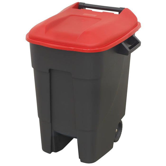 Sealey Refuse/Wheelie Bin 100L Red BM100R