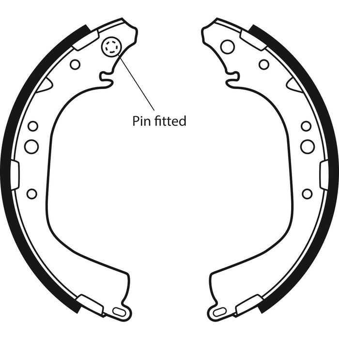 Apec Brake Shoe Rear Fits Toyota 4-Runner Hi-Ace Hi-Lux Landcruiser VW Taro