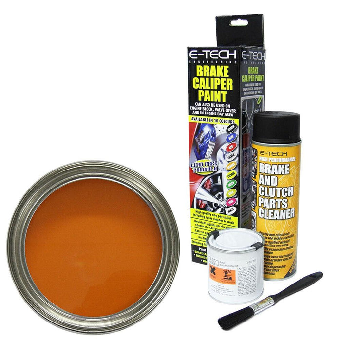 Orange E-Tech Brake Caliper Paint Also for Engine Bay Drums Car Van E-Tech  - Dynamic Drive