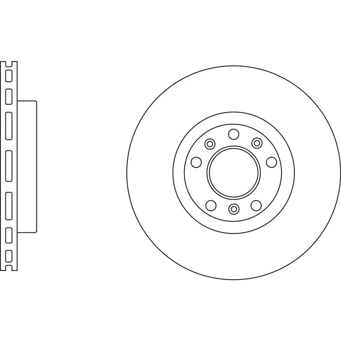 Apec Brake Disc Rear Fits Citroen Berlingo C4 Opel Combo Peugeot Partner Vauxhal