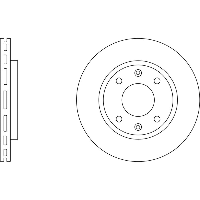 Genuine APEC Front Brake Discs & Pads Set Vented for Peugeot 106