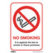 Sealey Prohibition Safety Sign No Smoking (On Premises) Self-Adhesive Vinyl Sealey  - Dynamic Drive