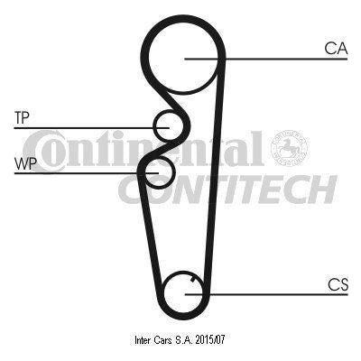 Genuine Continental ContiTech Timing Belt Kit fits Fiat BravoBrava 1.4 1295 CT87 ContiTech  - Dynamic Drive