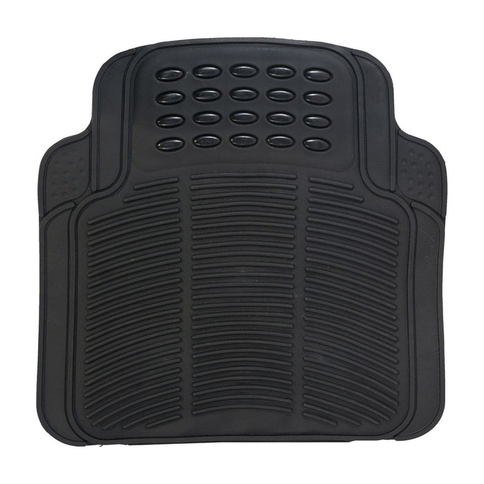 Heavy Duty Rubber Floor Mats Set with Black for Toyota Prius Avensis Aygo Yaris UKB4C  - Dynamic Drive