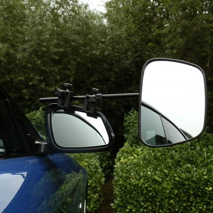 Milenco Grand Aero 3 Towing Mirror - Flat (Twin Pack) - With Storage Bag Case