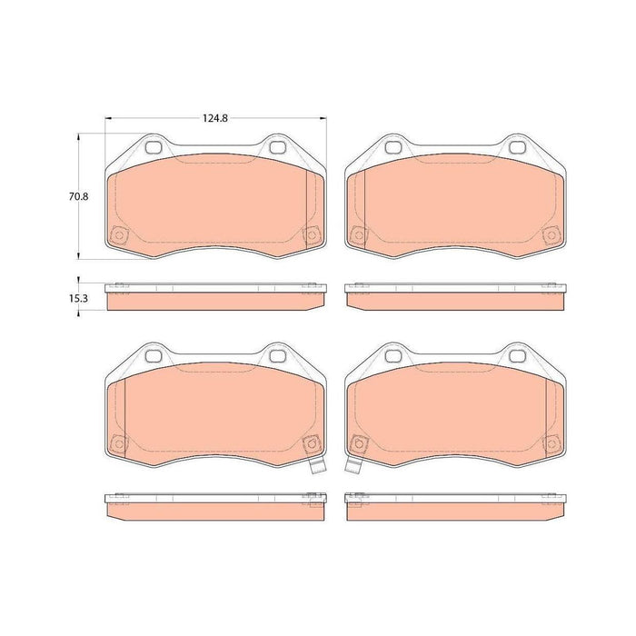 Genuine TRW Brake Pads (Front) (R90) GDB1979