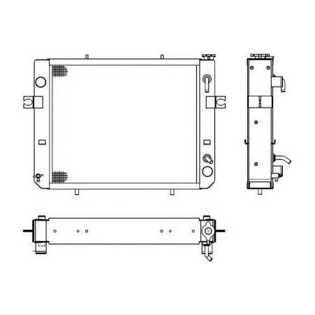 NRF Radiator fits RAD ALU BRAZED TOYOTA FORKLIFT NRF  - Dynamic Drive