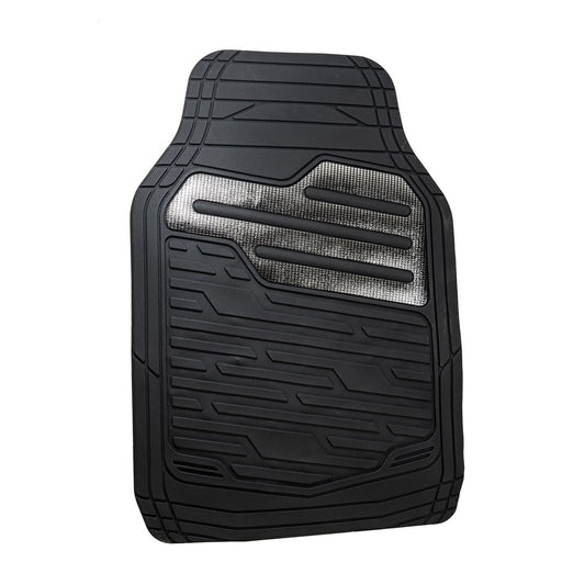 Heavy Duty Rubber Floor Mats Set with Carbon for Kia Picanto Sportage Ceed Rio UKB4C  - Dynamic Drive