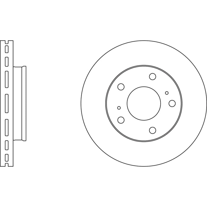 Apec Brake Disc Front Fits Ldv Cub Nissan Largo Serena Vanette