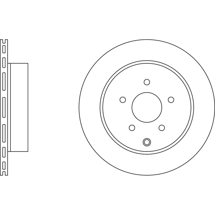 Genuine APEC Rear Brake Discs & Pads Set Vented for Nissan Murano