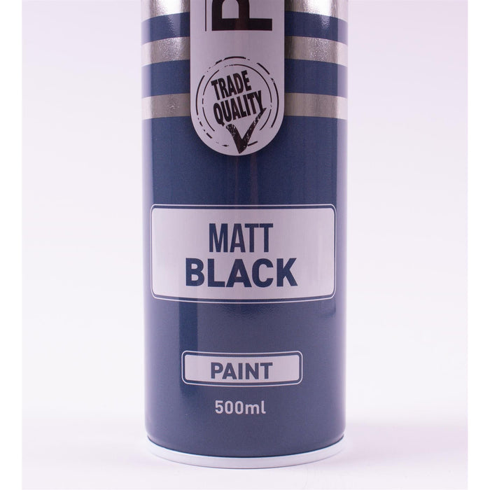 3 X PMA Matt Black Paint Spray Aerosol 500Ml High Coverage Matt Black PMA  - Dynamic Drive