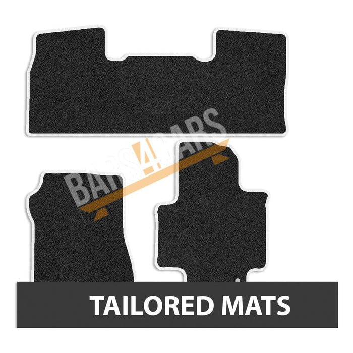 Fully Tailored White Trim Carpet Mats Nissan Nv200 10> Set of 3 XL With 1 Clips UKB4C  - Dynamic Drive