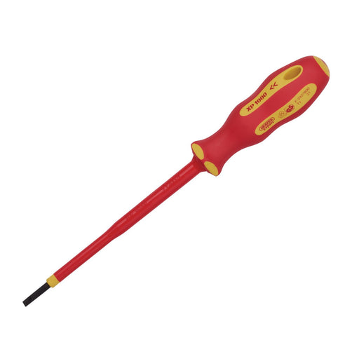 Draper XP1000 VDE Plain Slot Screwdriver, 3.0 x 100mm 64368 Draper  - Dynamic Drive