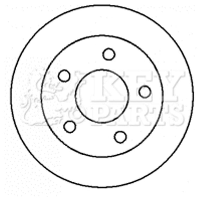 Genuine Key Parts KBD4304 Brake Disc Pair (Rear)