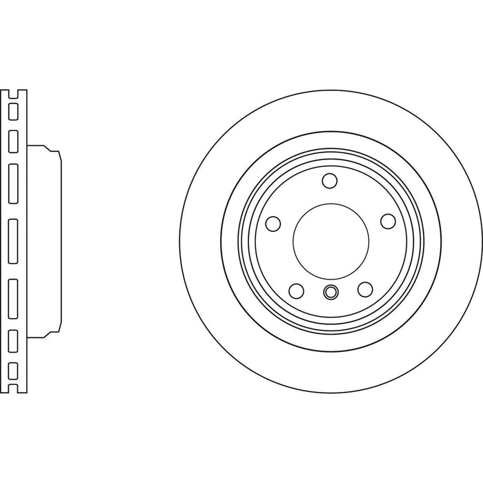 Apec Brake Disc Rear Fits BMW 5 Series 7