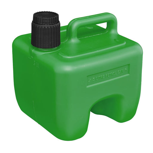 Sealey Stackable Fuel Can 3L Green JC3G Sealey  - Dynamic Drive