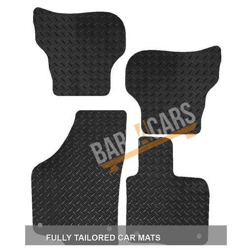 White Trim Tailored Rubber Car Mats for Vw Golf Plus To 07 Oval Clips Set of 4 4 Clips UKB4C  - Dynamic Drive