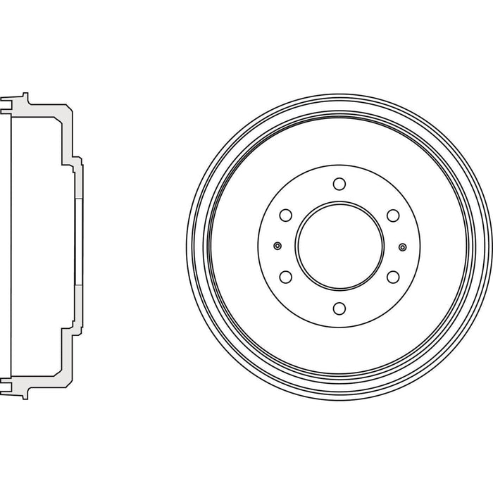 Apec Brake Drum Rear Fits Fiat Fullback Mitsubishi L200 Apec  - Dynamic Drive