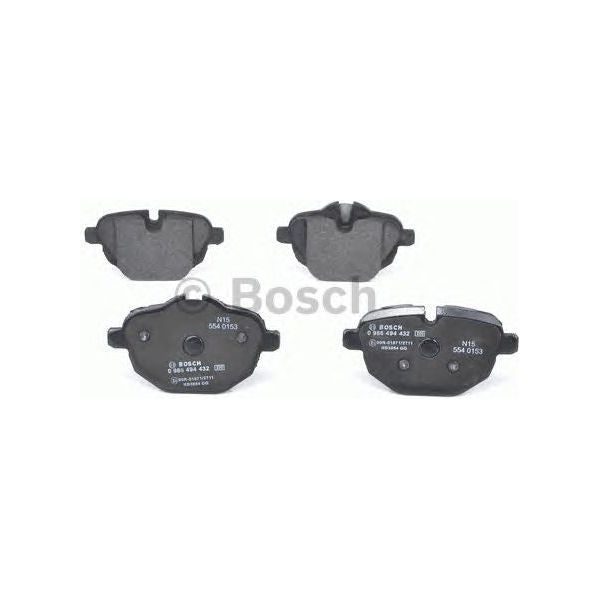 Bosch Brake Pad Set Bp1354 fits BMW 5 520d Efficient Dynamics - 2.0 - 10-14 0986