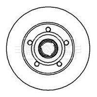 Genuine Borg & Beck Brake Disc Single fits Audi A4 A4 Avant rear 94 BBD5937S Borg & Beck  - Dynamic Drive