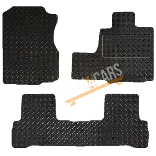 White Trim Tailored Rubber Mats fits Honda Cr-V 06-12  Auto Version 3 XL 1 Clips UKB4C  - Dynamic Drive