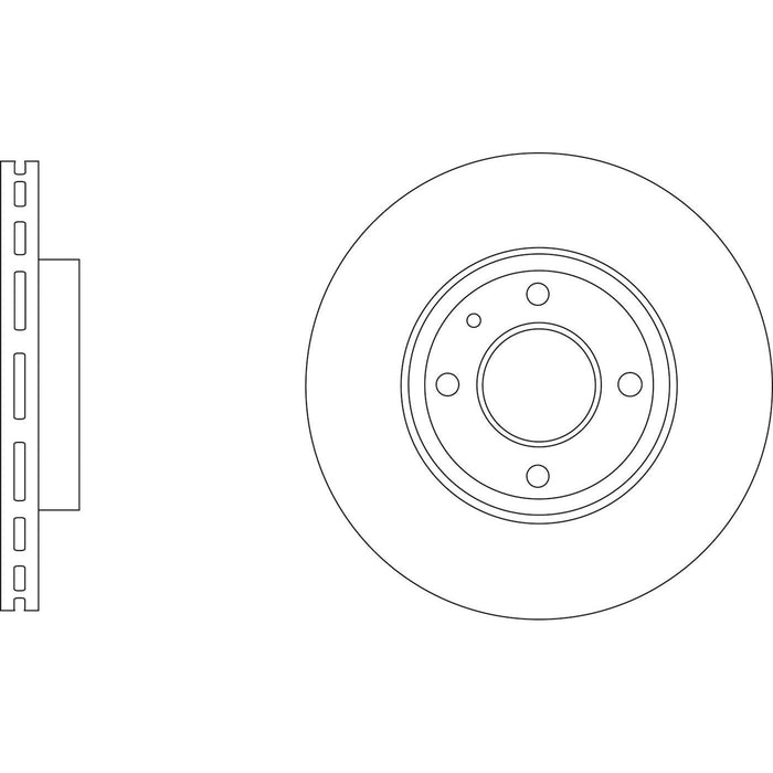 Genuine APEC Front Brake Discs & Pads Set Vented for Kia Picanto