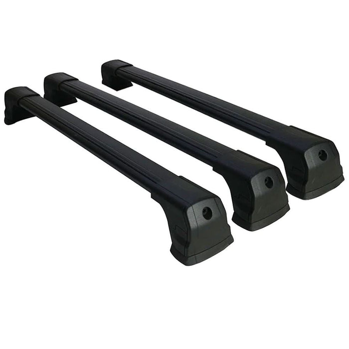 Aluminium Roof Bars Rack Black fits Ford Tourneo Custom 2013- V362