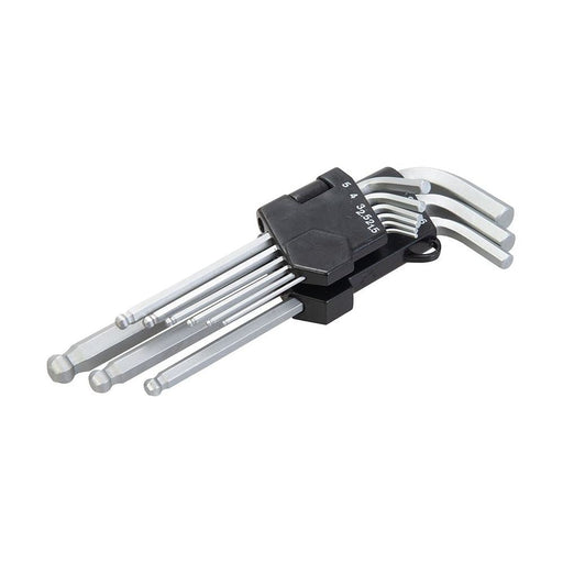 King Dick Hex Key Wrench Long Ball End Set Metric 9pce 1.5 - 10mm King Dick  - Dynamic Drive