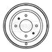 Genuine Borg & Beck Brake Drum fits Alfa 145146 ABS 97 on BBR7132 Borg & Beck  - Dynamic Drive