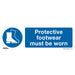 Sealey Mandatory Safety Sign Protective Footwear Must Be Worn Rigid Plastic Pack Sealey  - Dynamic Drive