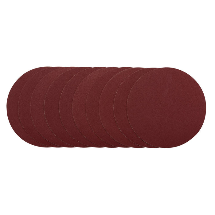 Draper Sanding Discs, 200mm, 120 Grit (Pack of 10) 10233 Draper  - Dynamic Drive