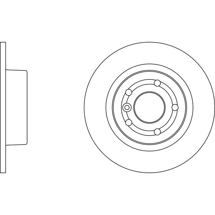 Genuine APEC Rear Brake Discs & Pads Set Solid for Land Rover Range Rover