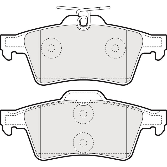 Genuine APEC Rear Brake Discs & Pads Set Solid for Mazda Mazda3